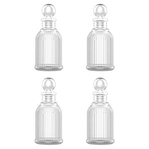 Lewondr Glass Diffuser Bottles, 4PCS 5.7High 150ml 5.1fl oz Diffuser  Bottles for Reed Diffuser Refill Conical Replacement Aroma Bottles  Diffusers